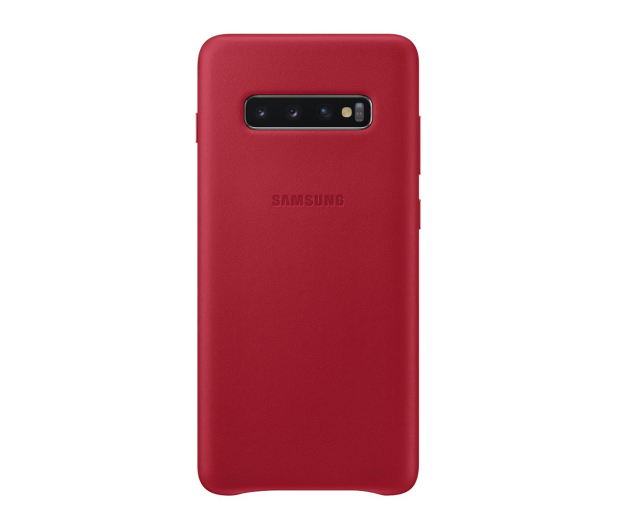 Etui Leather Cover do Samsung Galaxy S10 + czerwone - 478408 - zdjęcie